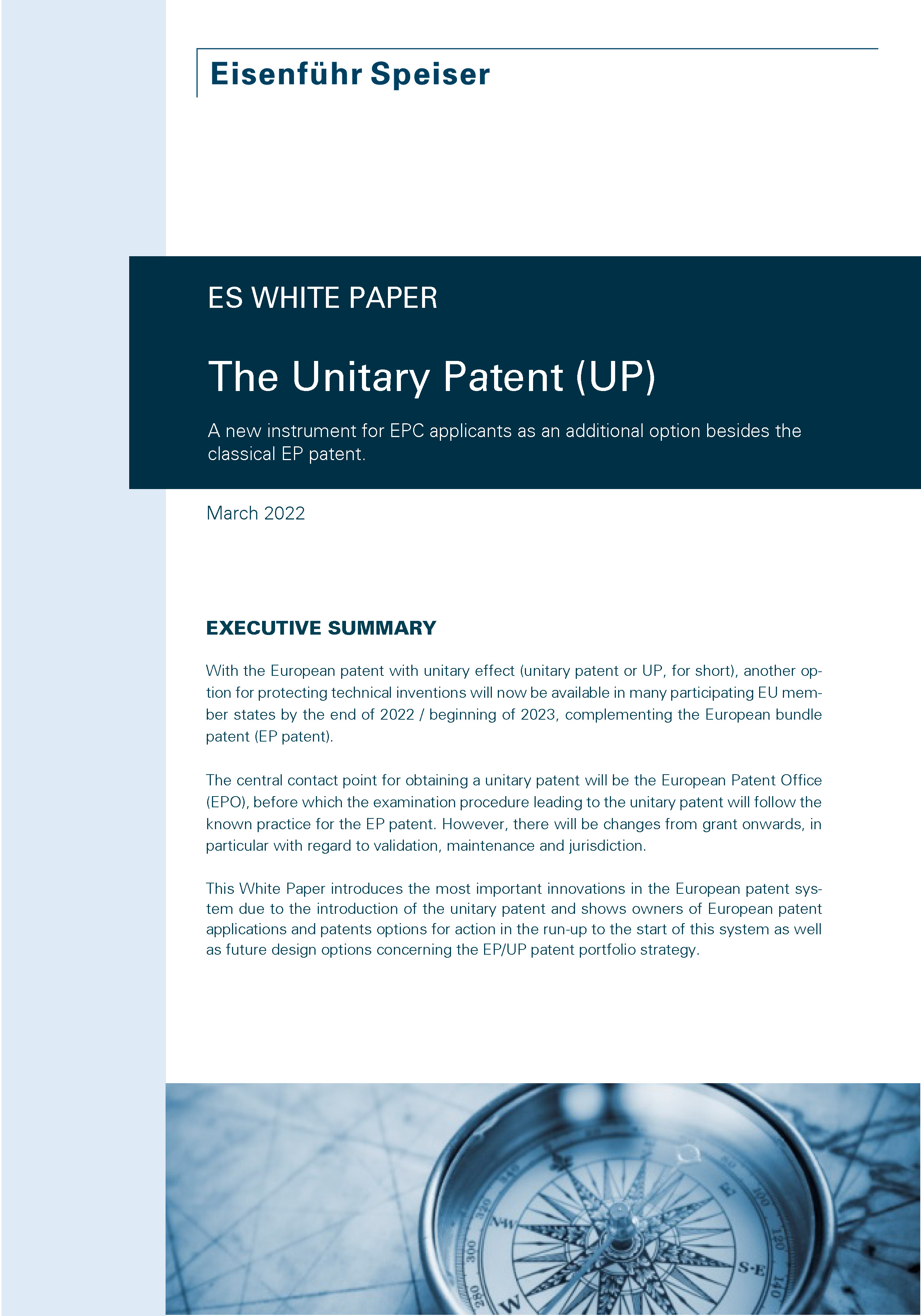 The Unitary Patent (UP)